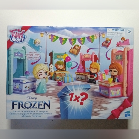 Disney Frozen Twirlabouts Surprise Celebration 4 Sleds 5 Dolls Playset Toys NEW - Picture 11 of 12